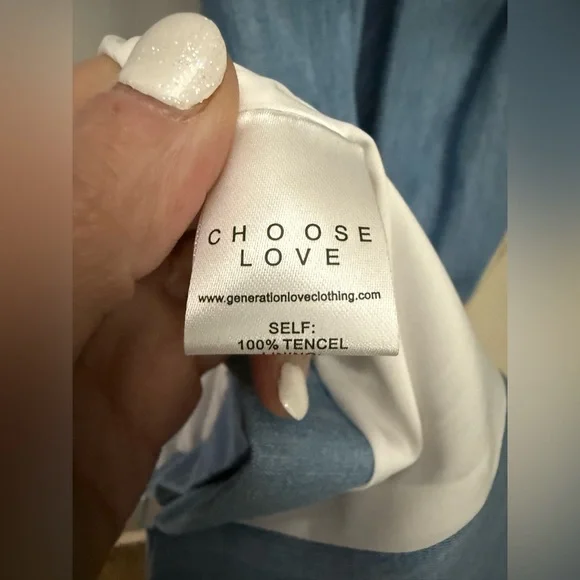 Generation Love Light Blue Ruched-Sleeve Blazer - Picture 4 of 5